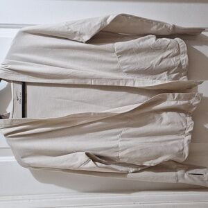 Nike Dri Fit Cream Hooded Cardigan open front sweatshirt Size XS‎ yoga